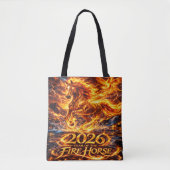 Jaar van het Vuurpaard 2026 Tote Bag (Voorkant)