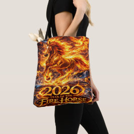 Jaar van het Vuurpaard 2026 Tote Bag