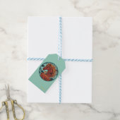 Jaar van het Vuurpaard Cadeaulabel (Met Touw)