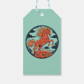 Jaar van het Vuurpaard Cadeaulabel (Achterkant)