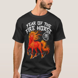 Jaar Van Het Vuurpaard Chinees Nieuwjaar 2026 Zodi T-shirt