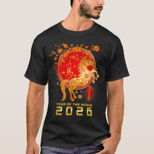 Jaar Van Het Vuurpaard Chinees Nieuwjaar 2026 Zodi T-shirt