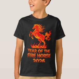 Jaar Van Het Vuurpaard, Chinese Zodiak Maansnieuwe T-shirt