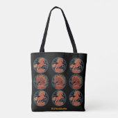 Jaar van het Vuurpaard Totetas Tote Bag (Achterkant)