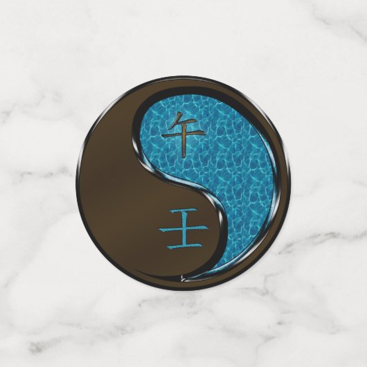 Jaar van het waterpaard confetti (Kleine voorkant)