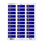 Jaar van Konijn Retouradres Label Sjabloon (Full Sheet)