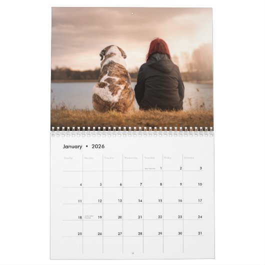 Jaar van liefdadigheidsinstelling voor het maken v kalender (Jan 2026)