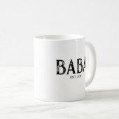 Jaar van oprichting Baba Koffiemok (Voorkant rechts)