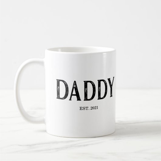 Jaar van oprichting vader koffiemok (Links)