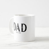 Jaar van oprichting vader koffiemok (Voorkant links)