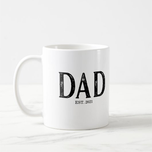 Jaar van oprichting vader koffiemok (Links)