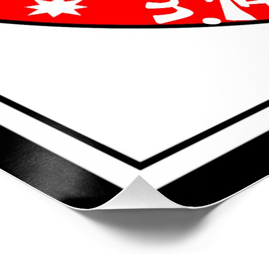 Jaar van Pi 3/14/15 9:26:53 Poster (Hoek)