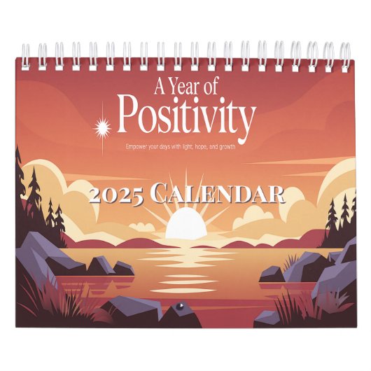 Jaar van positiviteit 2025 Motivatie Kalender (Hoes)