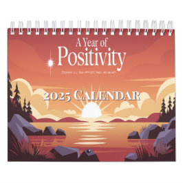 Jaar van positiviteit 2025 Motivatie Kalender