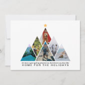 Jaar van Reizen Fotocollage Home voor de Feestdage Feestdagenkaart (Voorkant)