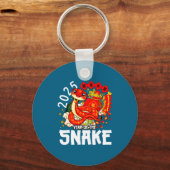 Jaar Van Slang Chinese Rood S Sleutelhanger (Voorkant)
