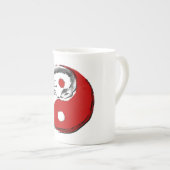 Jaar van Snake Bone China Porselein Kop (Voorkant rechts)