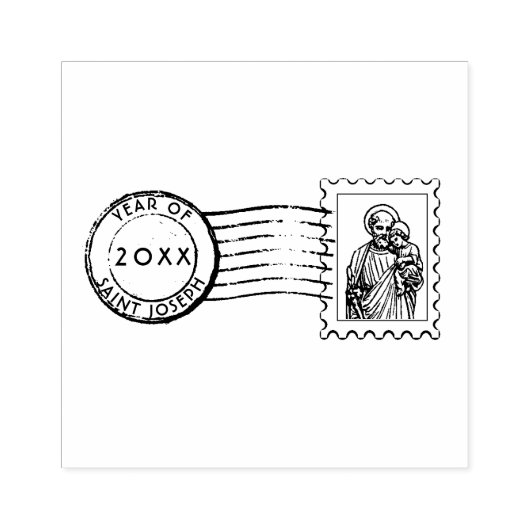 JAAR VAN ST. JOSEPH ANNULERING PORTO KATHOLIEK RUBBERSTEMPEL (Afrduk)