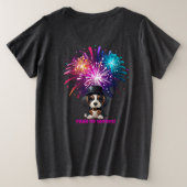 Jaar van Woofs! Grote Maat T-shirt (Design achterkant)