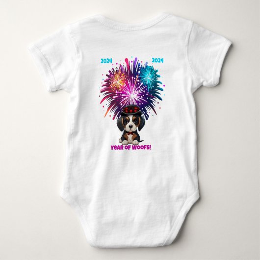 Jaar van Woofs! Romper (Achterkant)