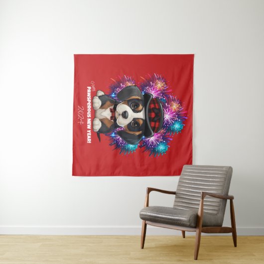 Jaar van Woofs! Wandkleed (In Situ (horizontaal))