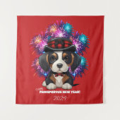 Jaar van Woofs! Wandkleed (Voorkant)
