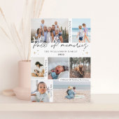 Jaar vol herinneringen Foto Collage & Highlight Feestdagenkaart