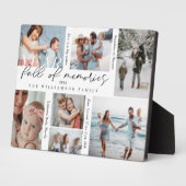 Jaar vol herinneringen Foto Collage & Highlight Fotoplaat (Zijkant)