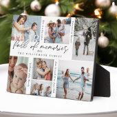 Jaar vol herinneringen Foto Collage & Highlight Fotoplaat