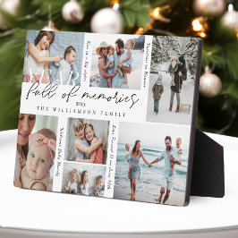 Jaar vol herinneringen Foto Collage & Highlight Fotoplaat