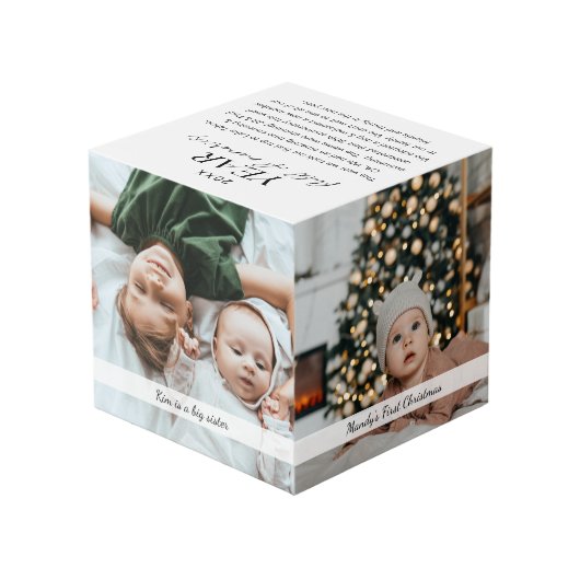 Jaar vol herinneringen Foto Collage & Highlight Kubus (Achter hoekig)