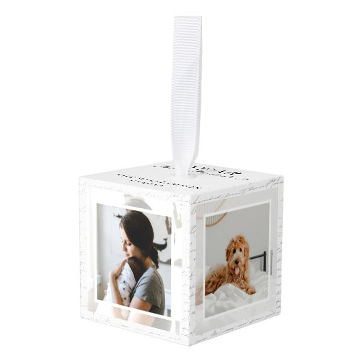 Jaar vol met herinneringen Familie Fotogeheugenpen Decoratie (Voorkant hoekig)