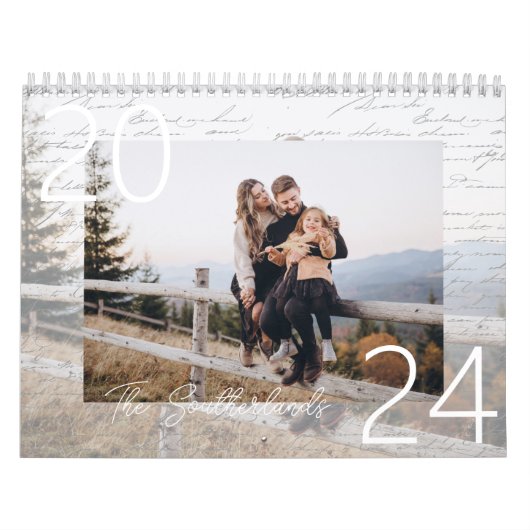 Jaar vol met herinneringen Familie Fotogeheugenpen Kalender (Hoes)