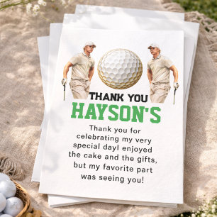 Jaar Voorbij, Golf Aan! 1e Verjaardag Bedankkaart