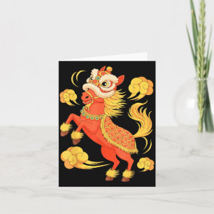 Jaar Vuur Paard Maankalender Chinese Illustratie Kaart