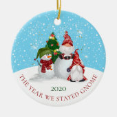 Jaar waarop we feestelijke kerst keramisch ornament (Voorkant)