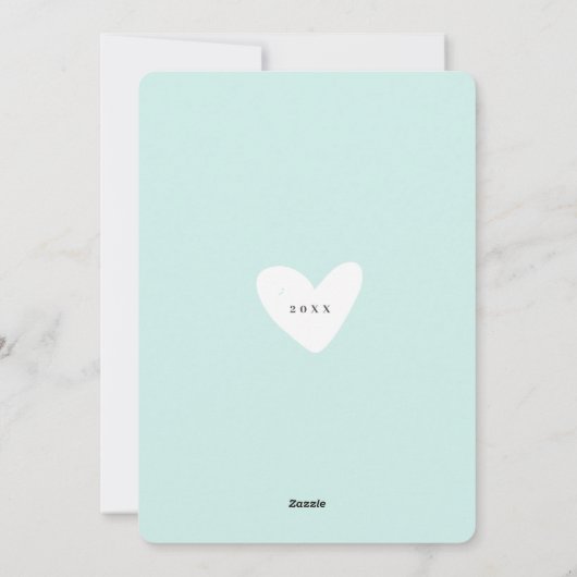 Jaar zonder been in Review Blue| Feestdagenkaart (Achterkant)