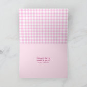 jaarbeker en saucer met roze pinda's kaart (Binnen)