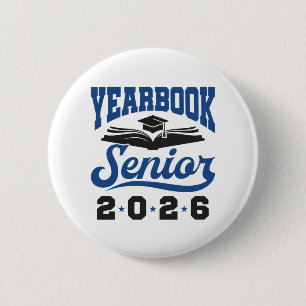 Jaarboek eindexamenklas 2026 ronde button 5,7 cm