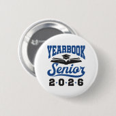 Jaarboek eindexamenklas 2026 ronde button 5,7 cm (Voorkant /achterkant)