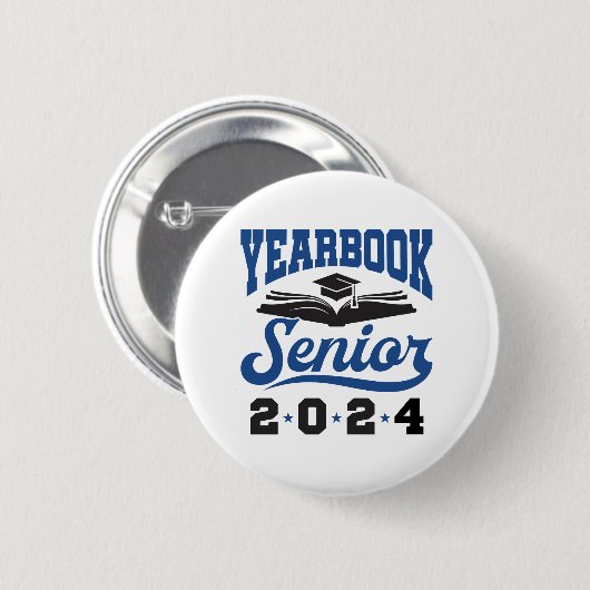 Jaarboek Senior 2024 Ronde Button 5,7 Cm (Voorkant /achterkant)