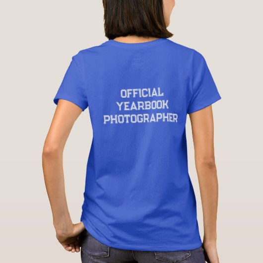 jaarboekfotograaf t-shirt (Achterkant)