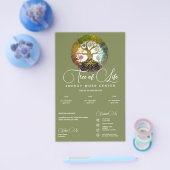 Jaargetijden Boom des Levens Flyer (Enkel)