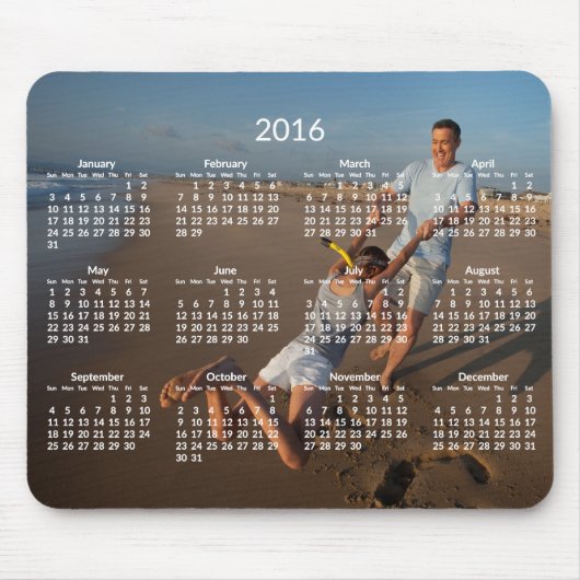 Jaarkalender 2016 Muismatten Foto Toevoegen (Voorkant)