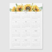 Jaarkalender 2022 met zonnebloemen (Voorkant)