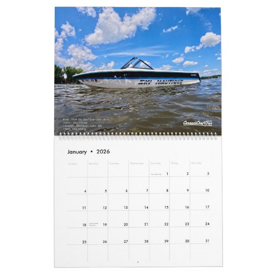 Jaarkalender 2024 CorrectCraftFan.com Kalender (Jan 2026)