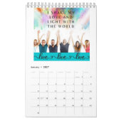 Jaarkalender 2025 met positieve affirmaties kalender (Jan 2027)