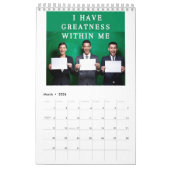 Jaarkalender 2025 met positieve affirmaties kalender (Mar 2026)