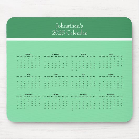  jaarkalender 2025 muismat (Voorkant)
