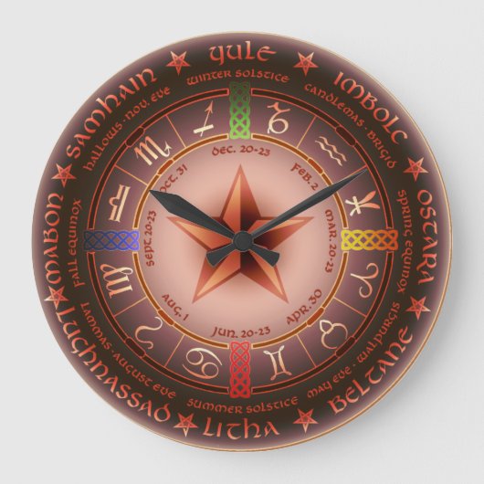 jaarkalender grote klok (Voorkant)